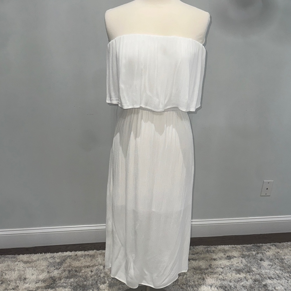 White Strapless Dress